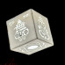 Divine Ganesh Om LED Cube Night Lamp for Home Decor, Pooja Room & Gifting (Warm White Light)