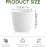 7 Inch Plastic Flower Pot Set – 5 Pack (White)